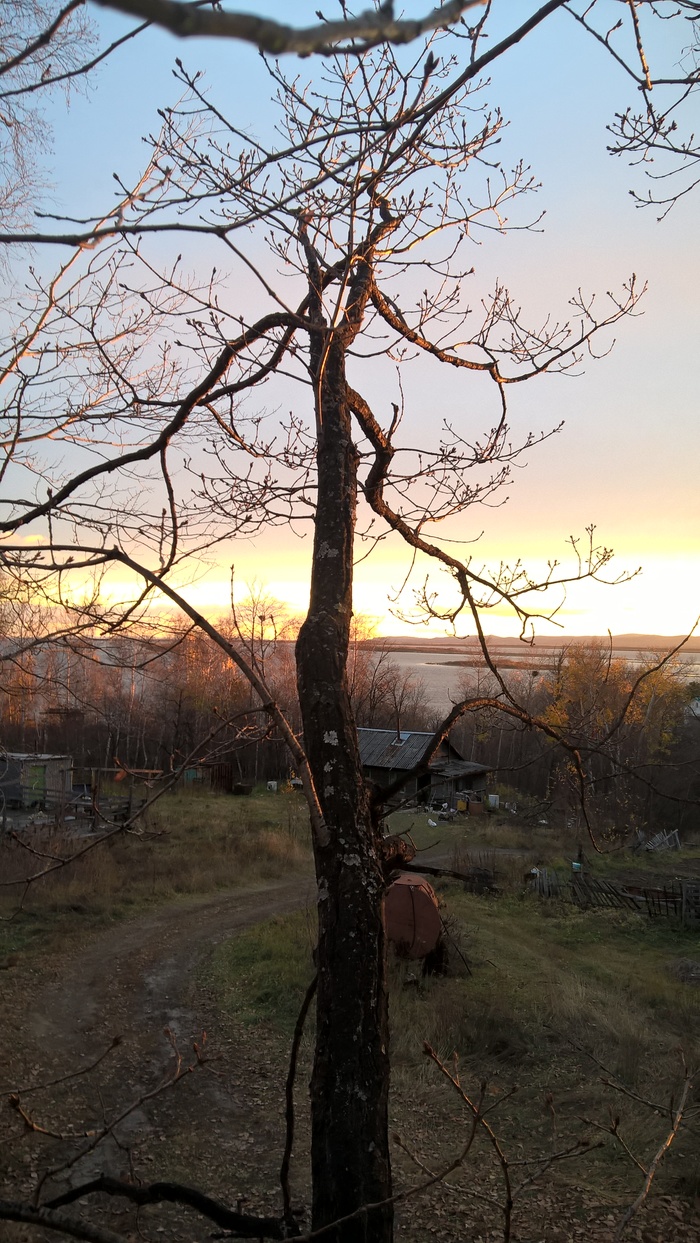 Вечереет - Моё, Осень, Дальний Восток, Октябрь, Вечер