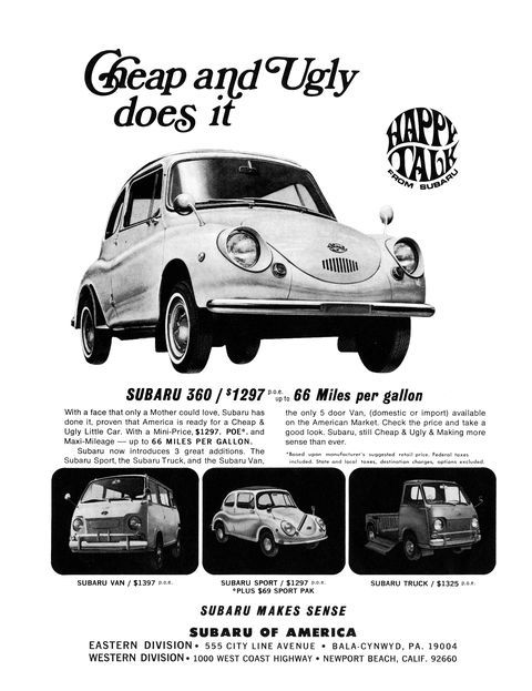 The failure of the first model Subaru 360 in the US market in the late 60s. - , Subaru, Failure, Numbers, USA, Car market, Longpost