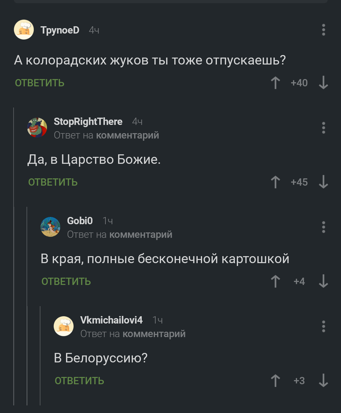 Куда попадают колорадские жуки после смерти