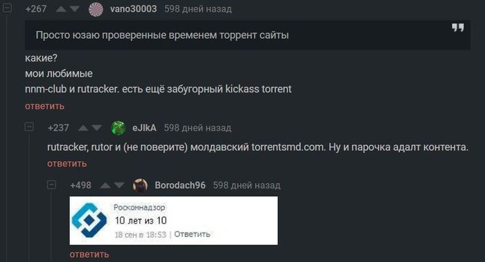 Пикабу комментарии - Торрент, Комментарии