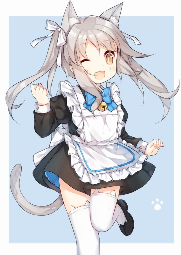 Maid Neko-Loli - Anime Art, Anime Original, Неко, Loli, Горничная