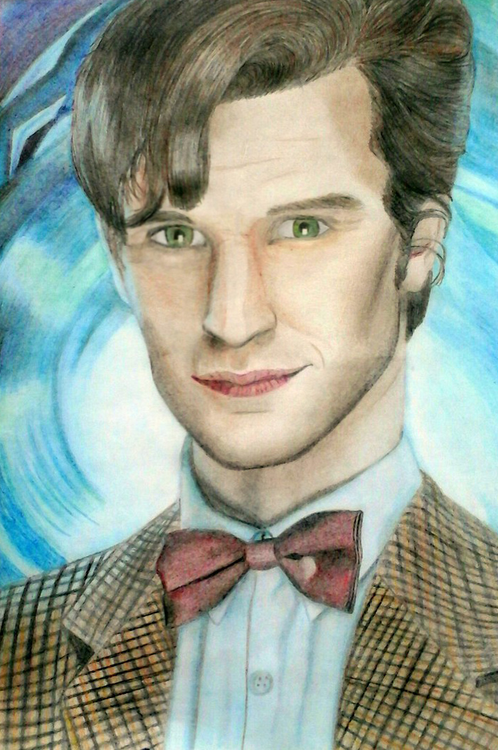 Doctor Who - My, Doctor Who, Matt smith, Drawing, Pencil drawing