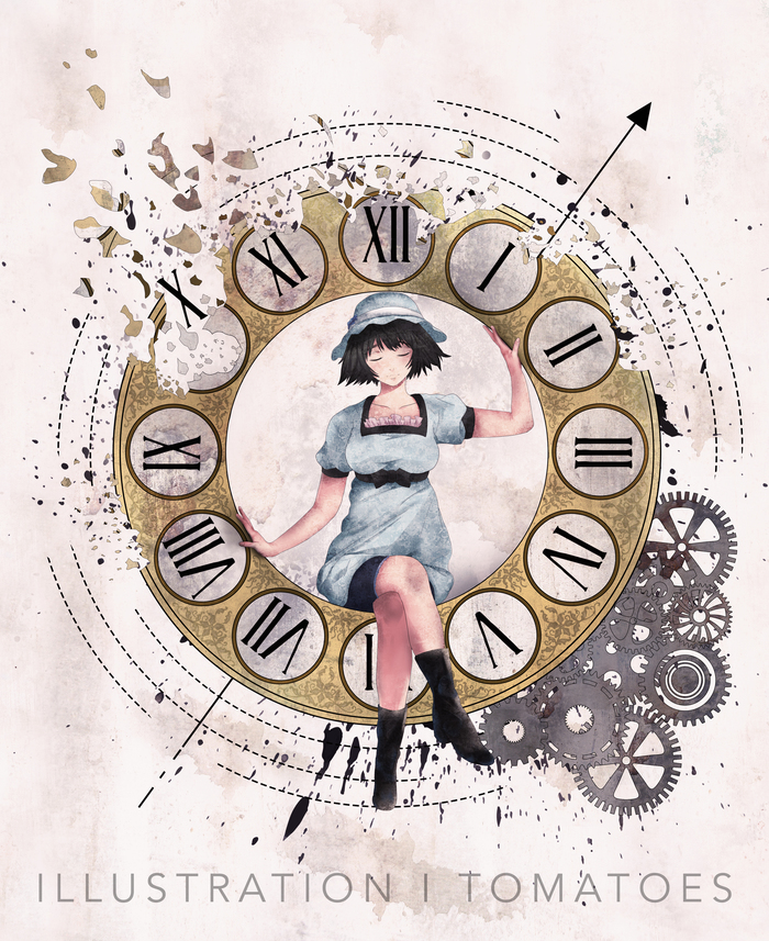 Mayushi's watch - Steins gate, Mayuri shiina, Visual novel, Anime, Anime art