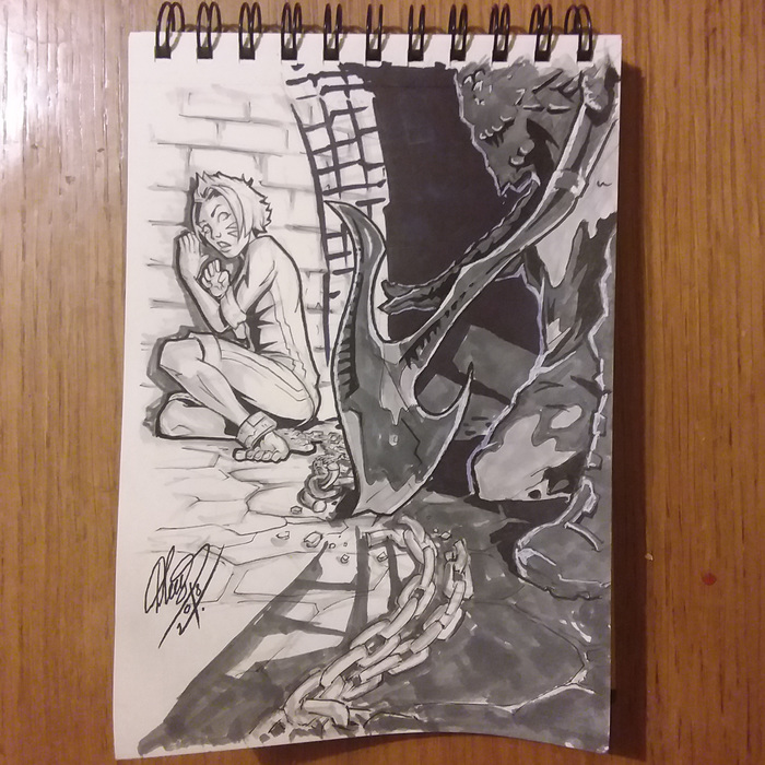  24: # #Chop Inktober, Inktober2018, , , , , Micron