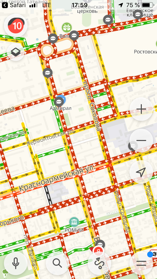 How do you like Moscow? (this is madness in Rostov-on-Don) - My, Yandex Traffic, Rostov-on-Don