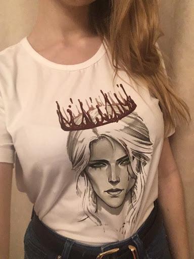 Familiar art from reddit - Reddit, Witcher, The Witcher 3: Wild Hunt, Ciri, Print, T-shirt, , Anastasia Kulakovskaya