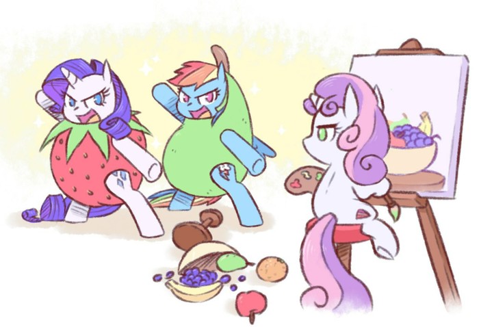 support group - My little pony, Rarity, Rainbow dash, Sweetie belle