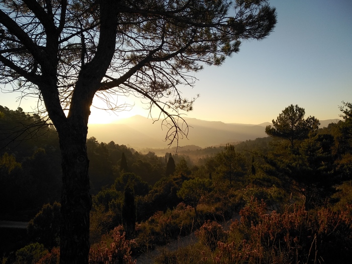 At dawn - My, dawn, The photo, Spain, The mountains, , Tarragona
