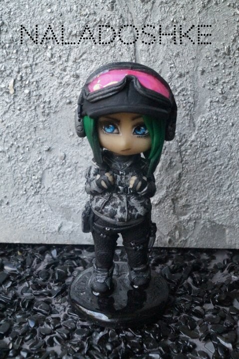 Ela ( RainbowSixSiege ) мой handmade - Моё, Tom Clancy’s Rainbow Six Siege, Tom Clancy’s Rainbow Six: Осад, Ручная работа, Game Art, Anime Art, Chibi, Длиннопост, Чиби