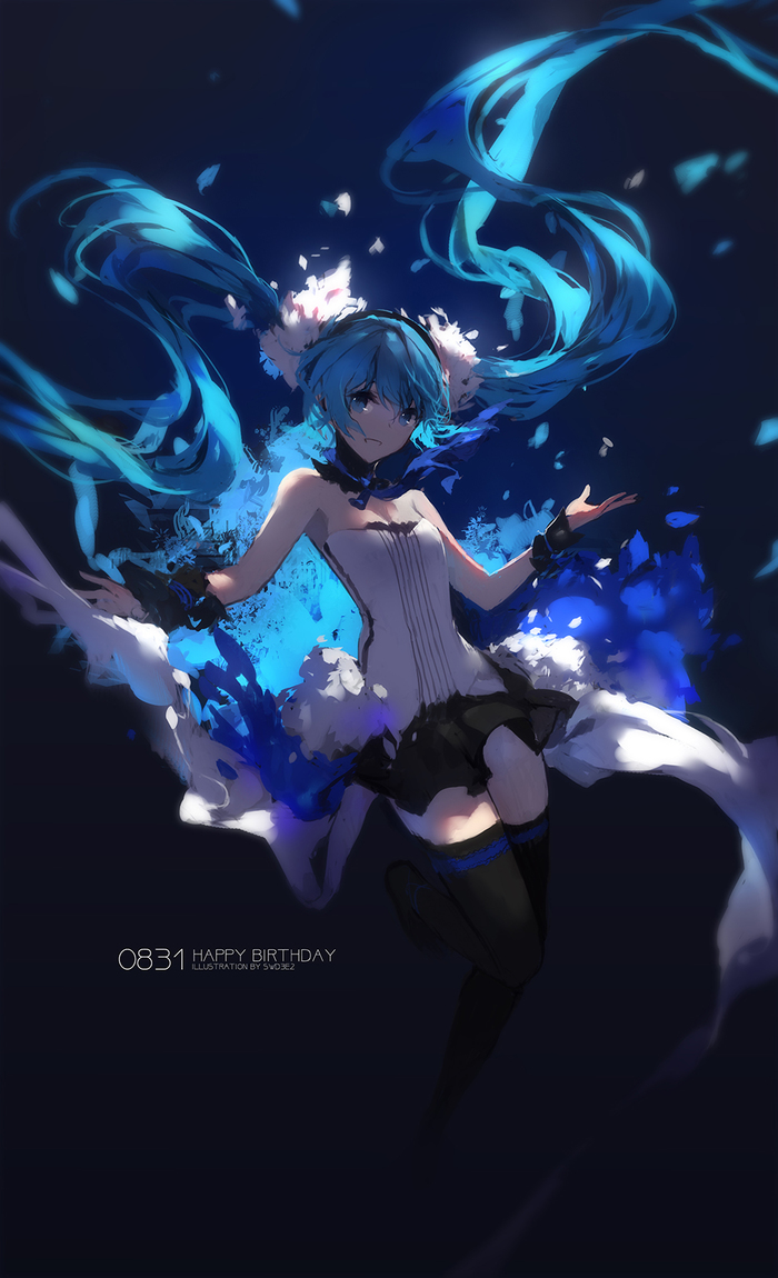 Hatsune Miku -0831- - Аниме, Не аниме, Anime Art, Vocaloid, Hatsune Miku, Swd3e2, Pixiv, 7th Dragon 2020