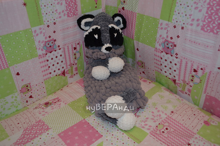 Do you have a place to keep secrets? - My, Longpost, Knitting, Crochet, Needlework without process, Raccoon, Presents
