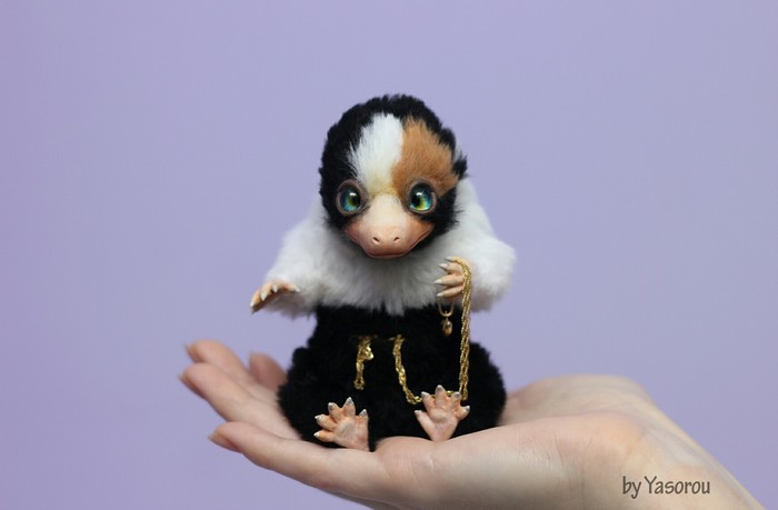 Baby Niffle - My, Nyuhler, Fantastic Beasts, Fantastic Beasts and Where to Find Them, Harry Potter, Handmade, Niffler, Longpost