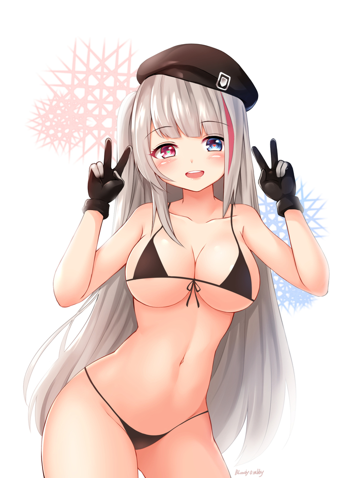 MDR - NSFW, Anime art, Girls frontline, Mdr, Longpost