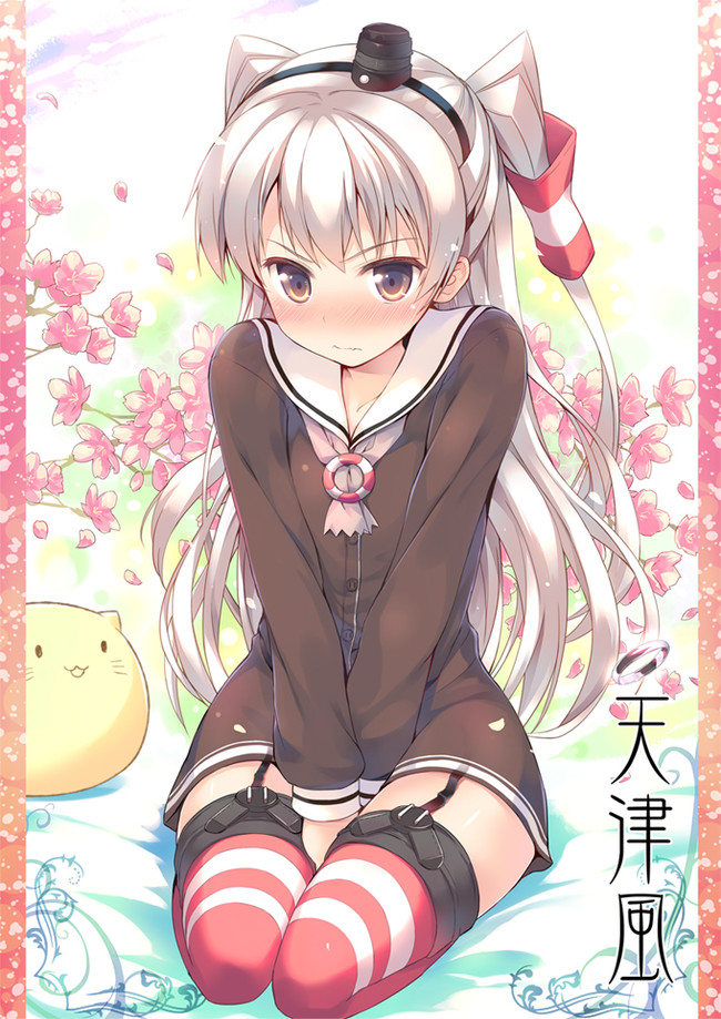 Zunboiler waiting - Kantai collection, Amatsukaze, Anime, Anime art, Blush