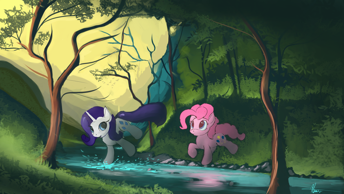 Rar & Pink My Little Pony, Rarity, Pinkie Pie