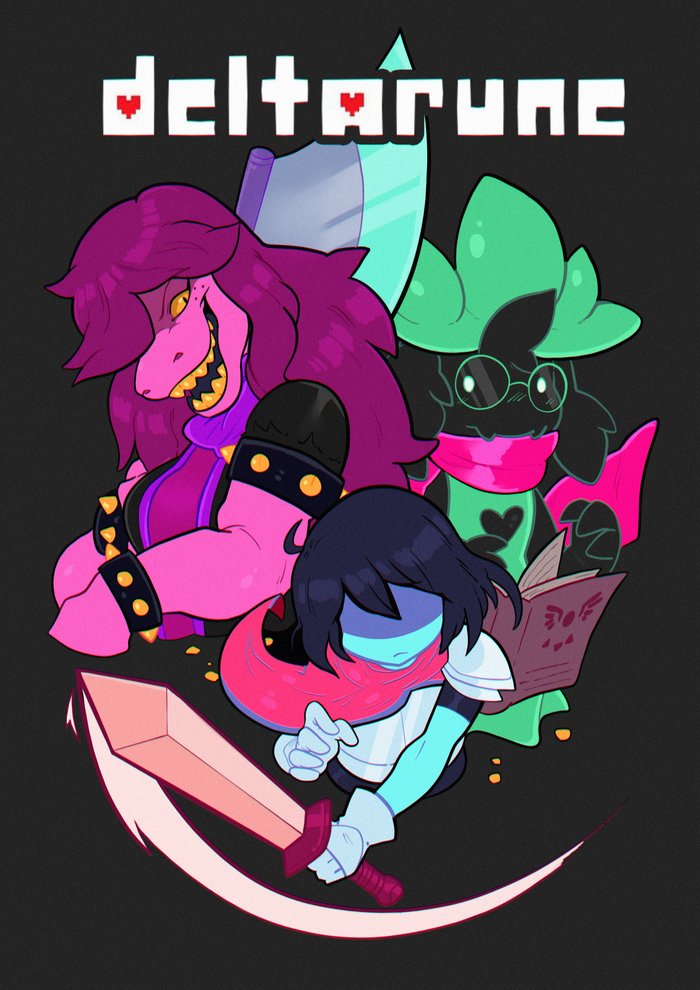 Kris, Susie Ralsei Ladysuuke, Undertale, Deltarune, Kris, Susie, Ralsei, 