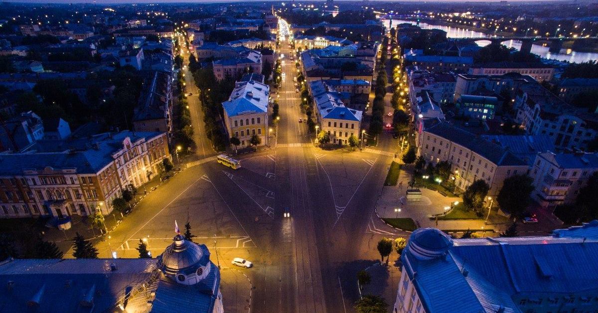 Городской округ город тверь. Версальский трезубец Тверь. Тверь трёхлучие. Трехлучевая площадь Тверь. Трезубец площадь Тверь.