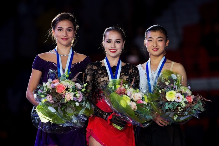 A new victory for our Olympic champion! - Figure skating, Alina Zagitova, Stanislava Konstantinova, Victory, The Grand Prix, Russia, Video, Longpost