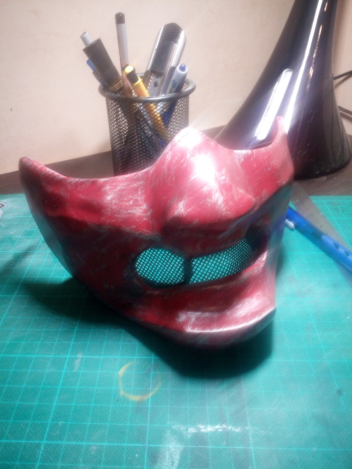 Meng-gu mask - My, Pepakura, , Longpost, Papercraft