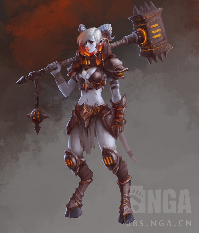 Iron Tribe - Yrel Black Hand by @ World of WarCraft, Yrel Black Hand, , Iron Tribe, Game Art, Blizzard