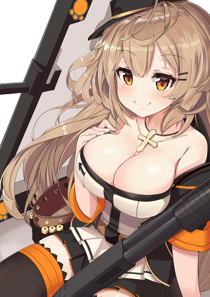 Ithaca M37 - Anime art, Girls frontline, Ithaca m37