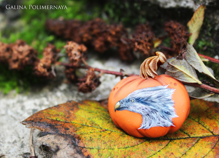 Brooch for Potterman - My, Hippogriff, Beakwing, Harry Potter, Polymer clay, Brooch, Needlework without process, Handmade, Handmade