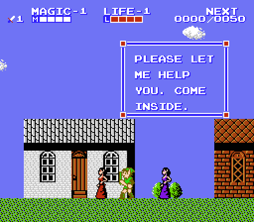 Zelda II: The Adventure of Link. Part 1. - My, 1987, Passing, The legend of zelda, Nintendo, Famicom, Nes, Retro Games, Longpost