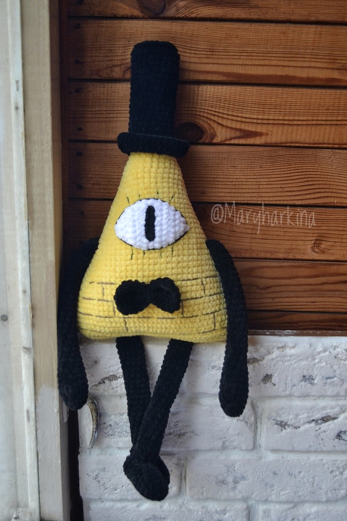 Bill Cipher from Gravity Falls - My, Knitting, Gravity falls, Bill cipher, Longpost