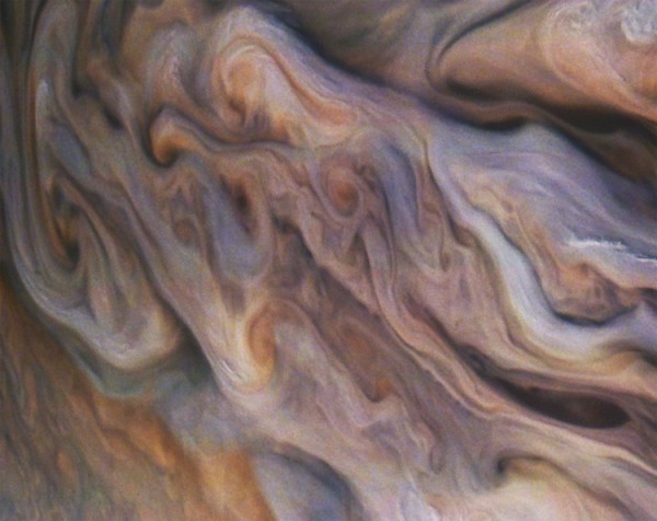 NASA probe captured beautiful clouds on Jupiter (PHOTO) - Jupiter, Juno, NASA, Juno, Longpost