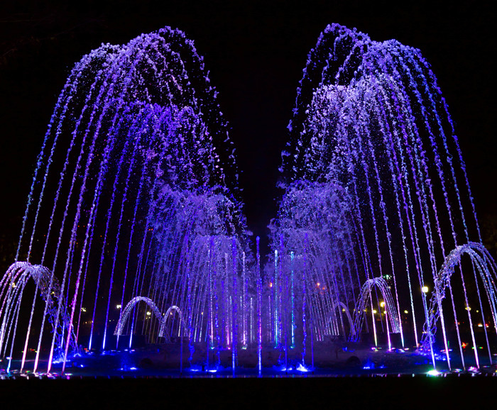 Fountain Aurora - My, The photo, Singing Fountains, Krasnodar, Beginning photographer, Longpost