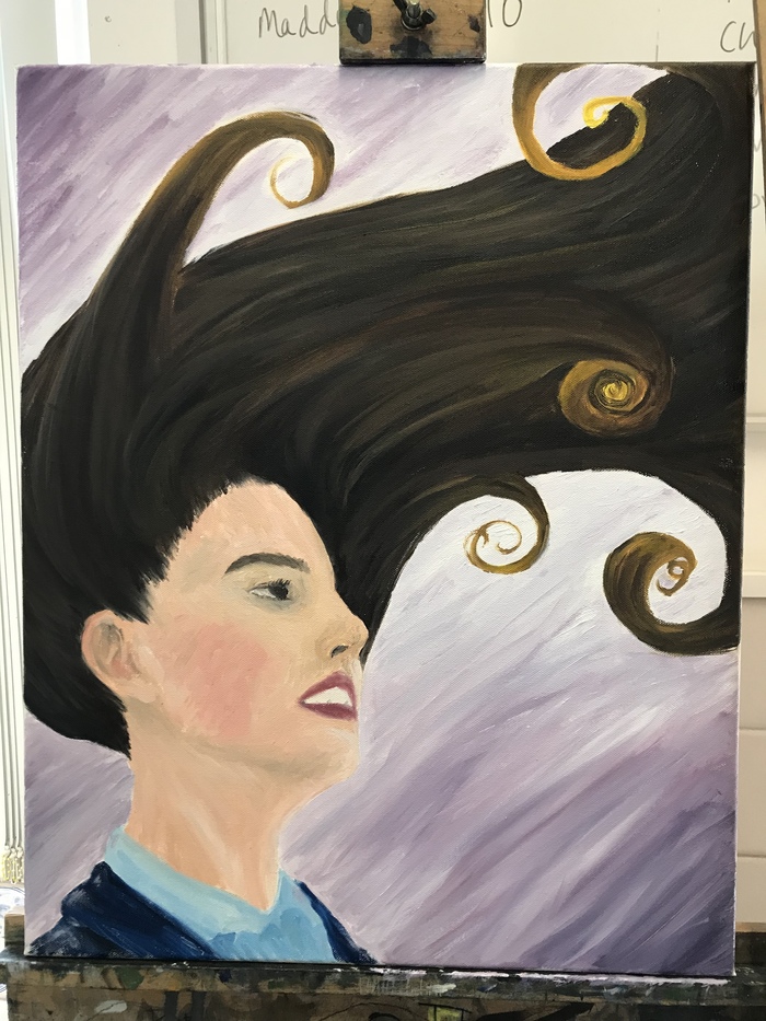 GCSE art - My, , Art, Exam, , Painting, England, Wind, The elements, Longpost