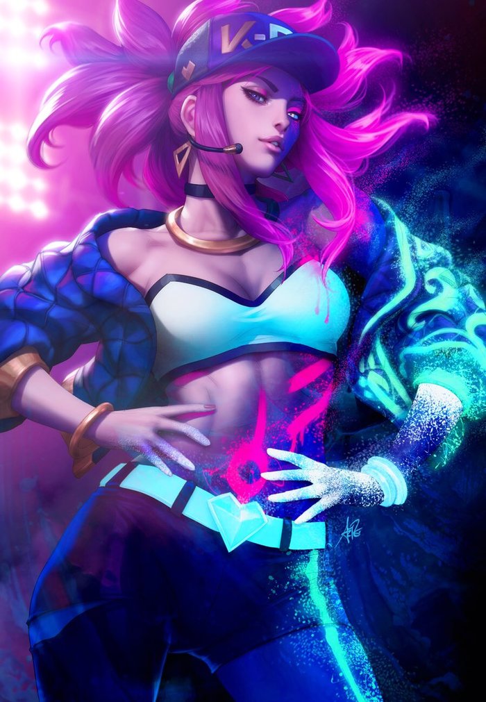 Art - League of legends, Akali, Anime art, Game art, Art, Chan