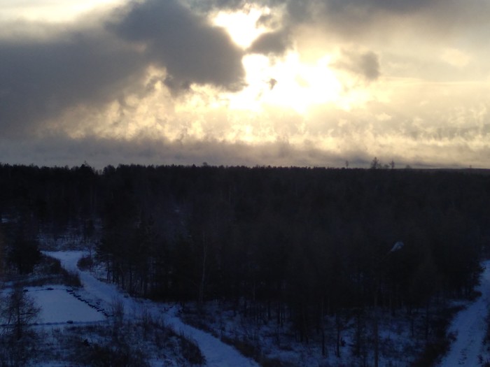 How water becomes a cloud - My, Nature, Morning, Bratsk