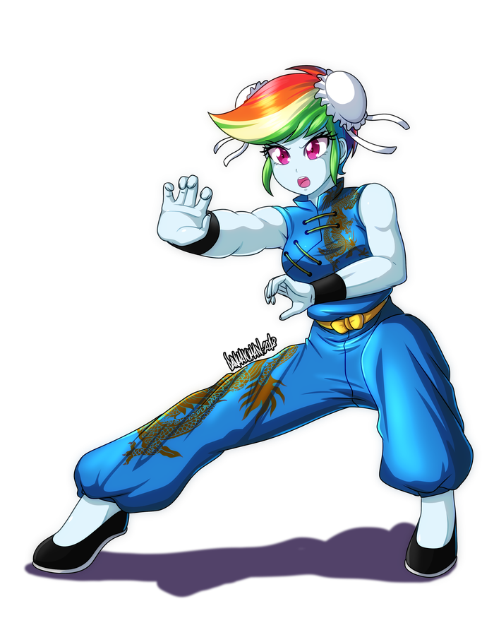Rainbow Kung Fu My Little Pony, Equestria Girls, Rainbow Dash, Danmakuman