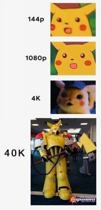 chickapoo - Humor, Pikachu, Warhammer 40k, Pokemon