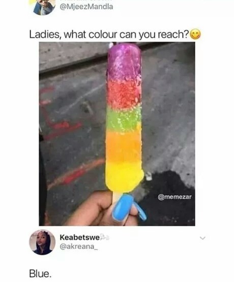 Lady, what color can you get to? - Limit, Ice cream, Nails, Twitter, Screenshot