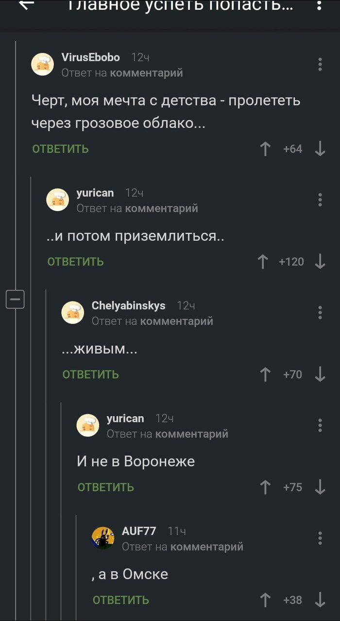 Comments - Voronezh, Omsk, Flight, Landing, Comments on Peekaboo, Longpost