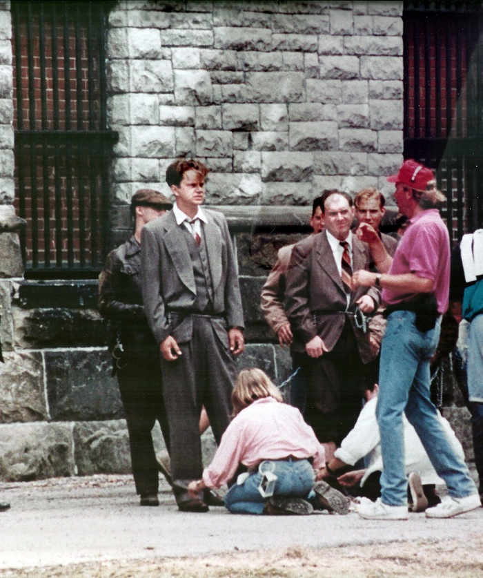 Photos from the filming of The Shawshank Redemption 1994 - The photo, Movies, The Shawshank Redemption, Stephen King, Morgan Freeman, Rita Hayworth, Longpost