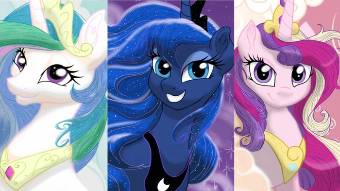   ! My Little Pony, Princess Celestia, Princess Luna, Princess Cadance