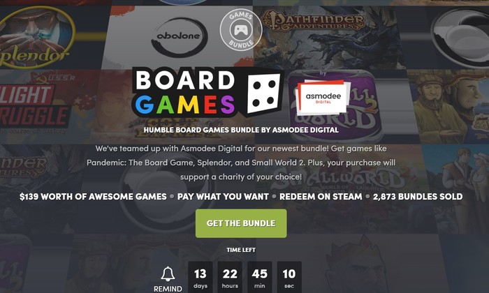 Humble Board Games bundle Humble Bundle, Steam, Google Play, ÐÐ»Ð¸Ð½Ð½Ð¾Ð¿Ð¾ÑÑ