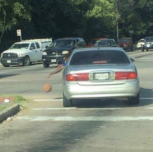 This should be a racist title - Black people, Driver, Ball