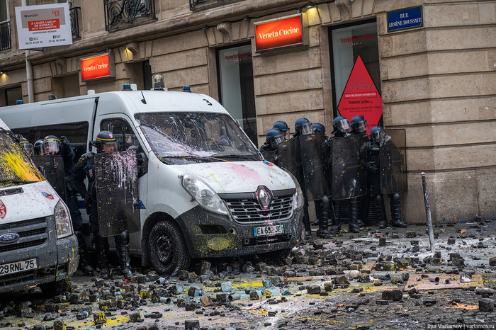 Погромы в Париже Франция, Протест, Длиннопост