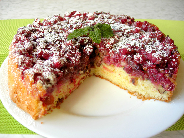 Boston cranberry pie - My, Recipe, Pie, Berry pie, Video, Food, Cooking, Bakery products, Longpost