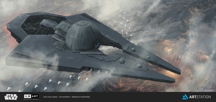 Концепт гибрида звёздного разрушителя и звезды смерти.