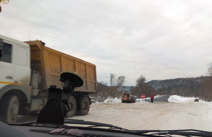 winter asphalt - My, No rating, Russia, Asphalt, Winter, Road workers