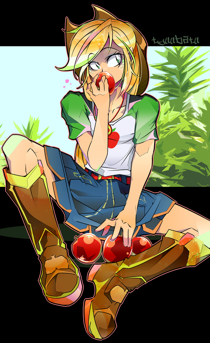 Apples - My little pony, Equestria girls, Applejack, Tyuubatu