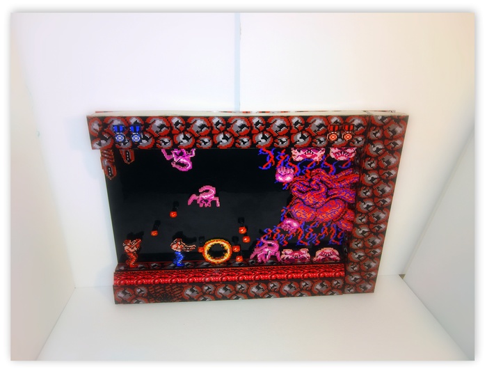 Diorama based on the game Contra.Final Stage/Final Boss - My, Diorama, Contra, Dendy, Retro Games, Computer games, With your own hands, Video, Longpost