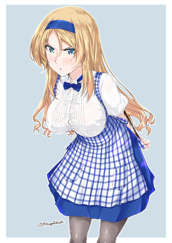 Nelson (художник: Mikage Takashi) - Kantai Collection, Аниме, Anime Art, Nelson, Apron