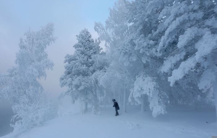 Зима - Енисей, Красноярск, Зима, Снег