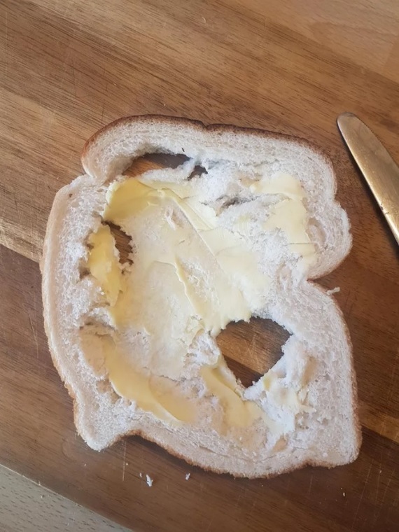Fresh bread with butter - Bread, , Fail, A sandwich, Breakfast